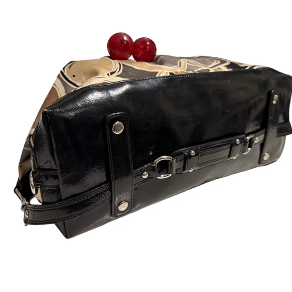 Coach Multicolor Sateen Ashley Scarf Print Satchel Purse - Picture 12 of 12